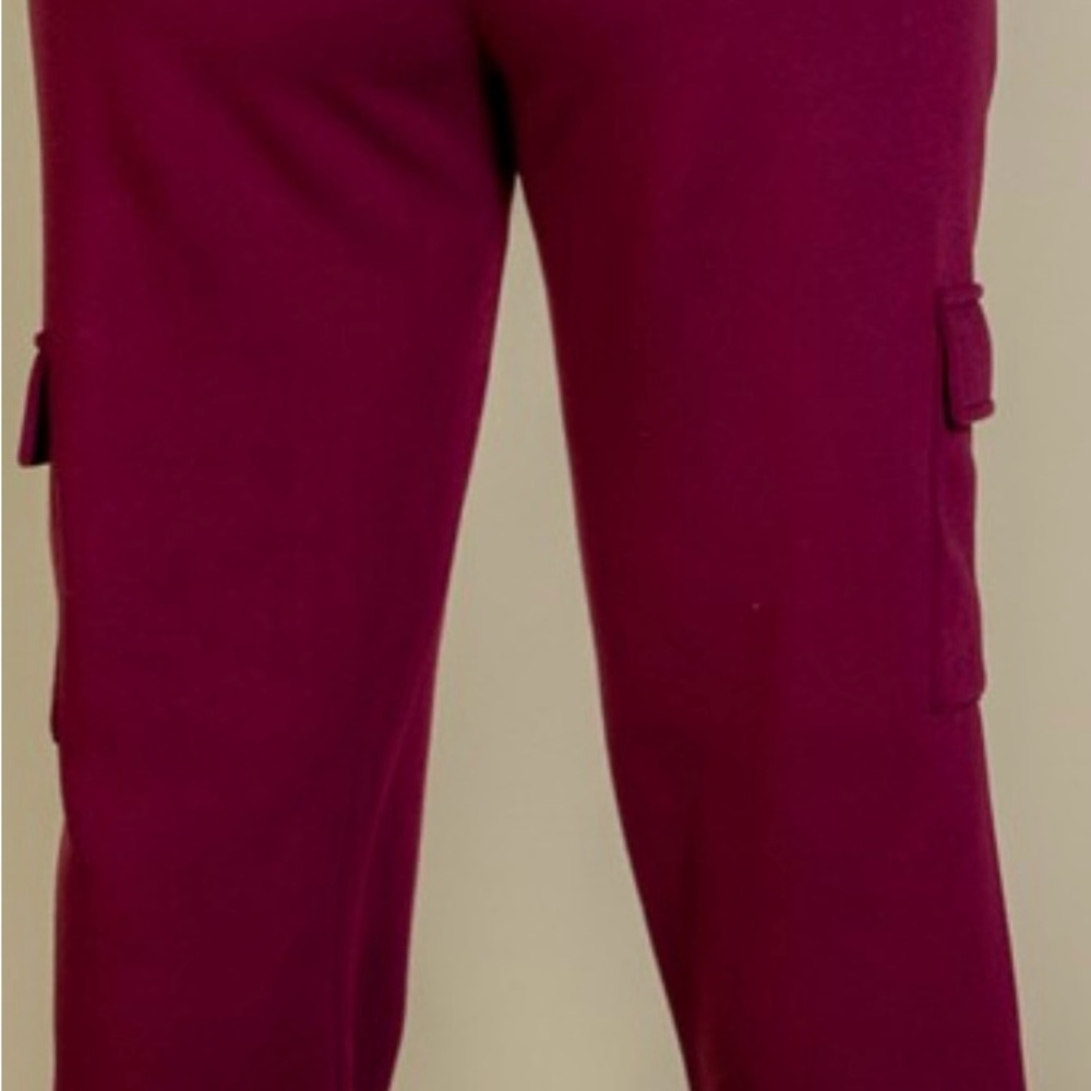 Burgundy Cargo Pants